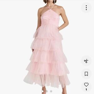 LIKELY pink tiered maxi dress!